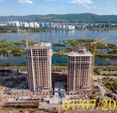 Ход строительства дома № 5.2 в ЖК Новоостровский -