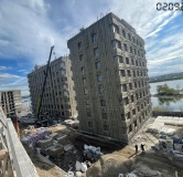 Ход строительства дома 133 в ЖК Riverang -