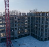 Ход строительства дома 2/1 в ЖД Роза ветров -