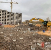 Ход строительства дома 1 этап, Корпус Е в ЖК Квартал Заречье -