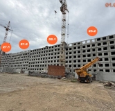 Ход строительства дома 27 в ЖК Авиатор (Авиатоr) -