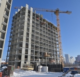 Ход строительства дома 1Д в ЖК На Тенистой -